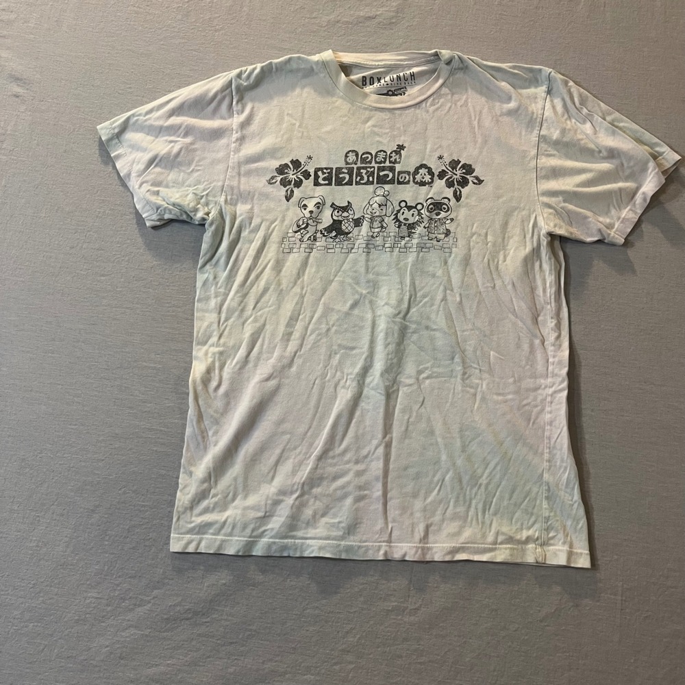 BoxLunch Animal Crossing New‎ Horizons Tie Dye Graphic T-Shirt Mens Medium Green